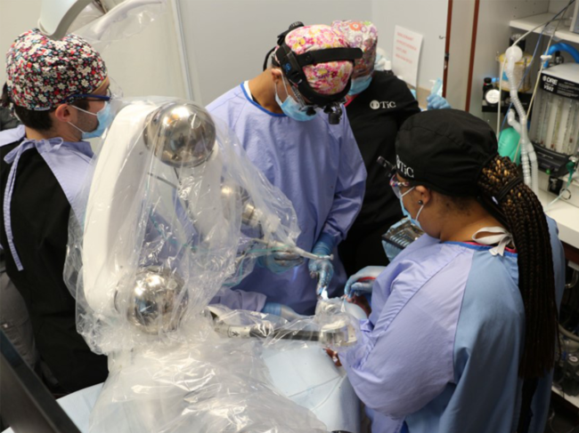 Yomi robot used during surgical procedure