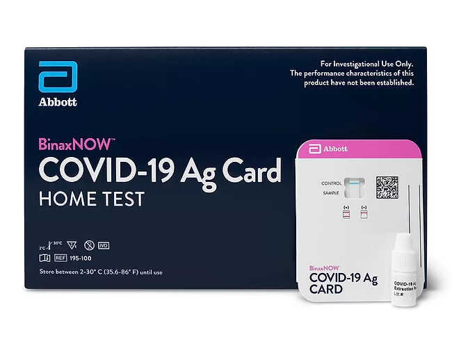 Binaxnow COVID-19 Ag Card Home Test