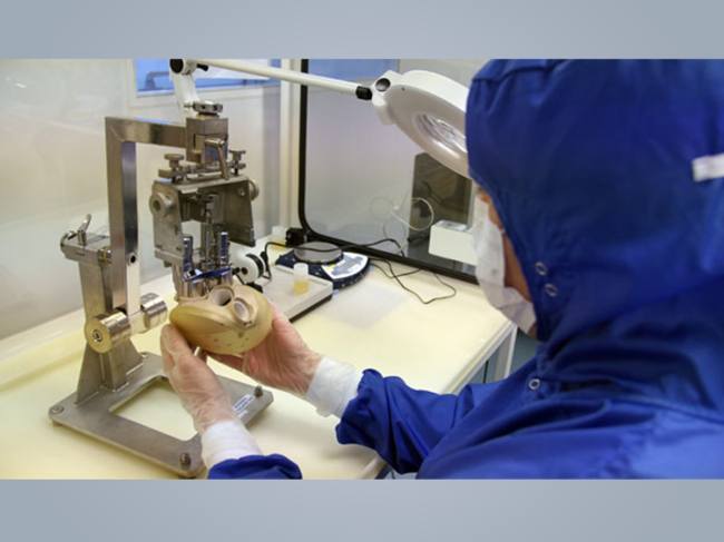 Total artificial heart being manufactured