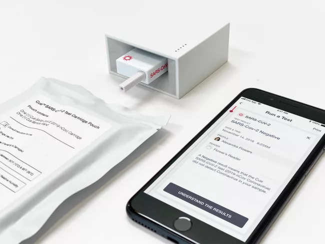 Cue Health Monitoring system components