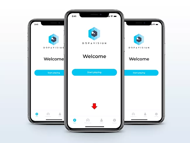 Smartphones with Dopavision app
