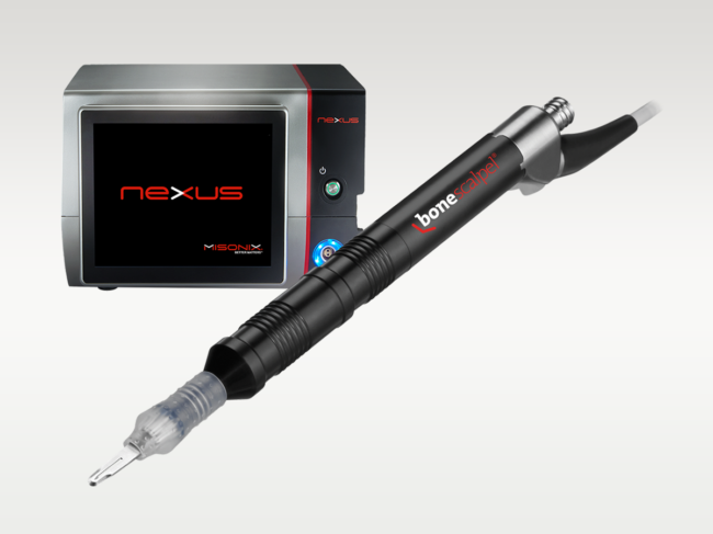 Photo of the Bonescalpel and Nexus aspirator