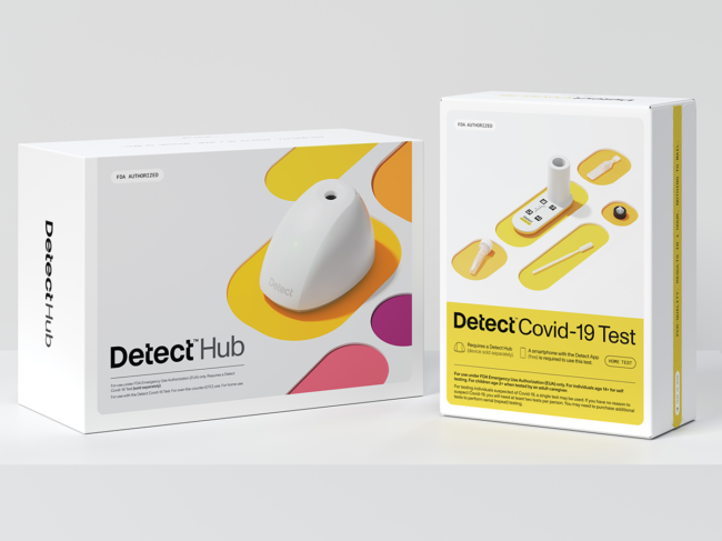 Packaging for Detect Hub and Detect Covid-19 Test