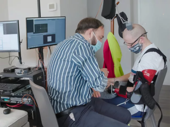 Researcher and trial participant