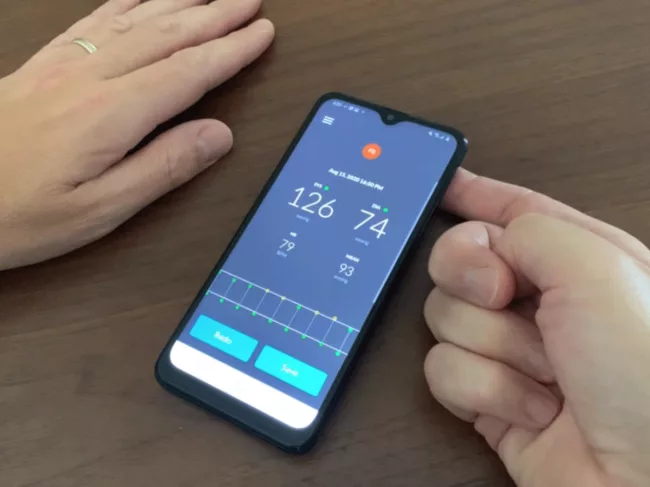 Biospectal Optibp smartphone app 