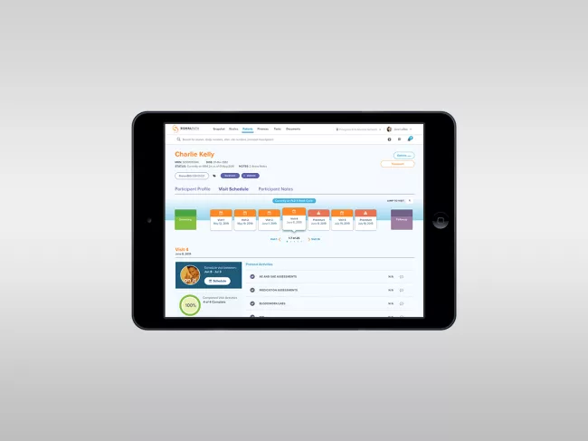 Ipad displaying Signalpath program