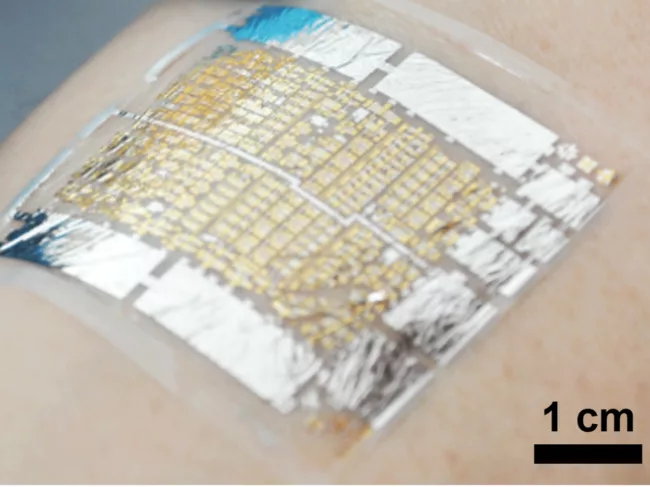 E-health patch on skin