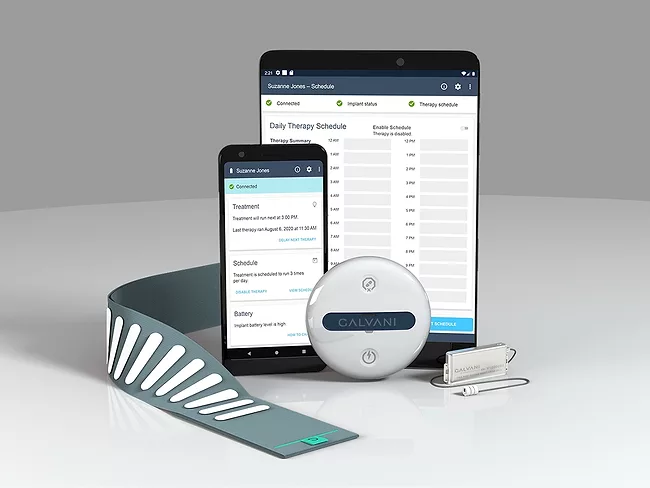 Galvani device and mobile app