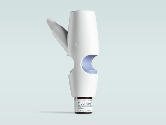 Trudhesa nasal spray with Precision Olfactory Delivery (POD) technology