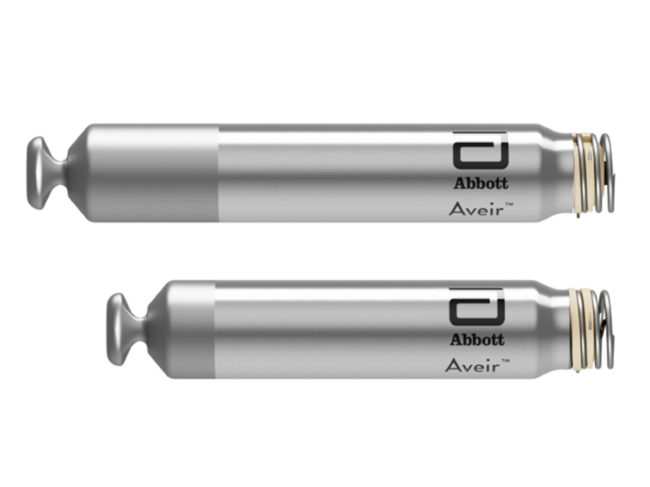 Aveir DR dual-chamber leadless pacemaker