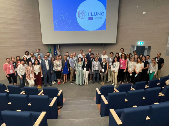 I3Lung group photo in auditorium