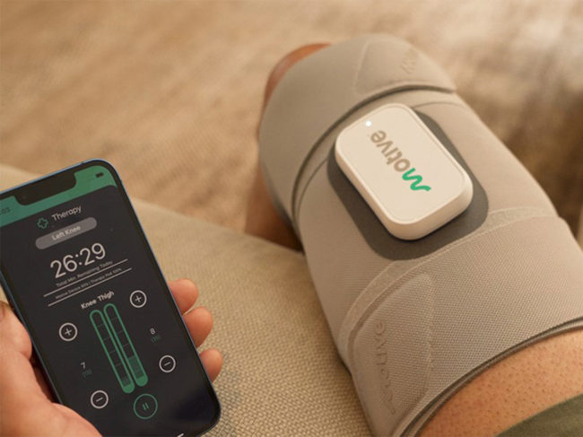 Motive knee wrap and mobile app