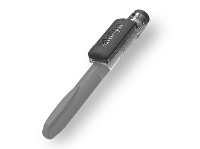 Mallya sensor on insulin pen
