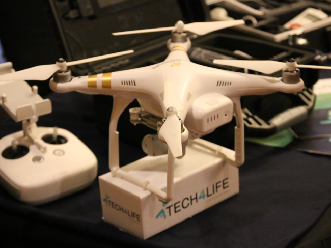 Tech4life drone on table