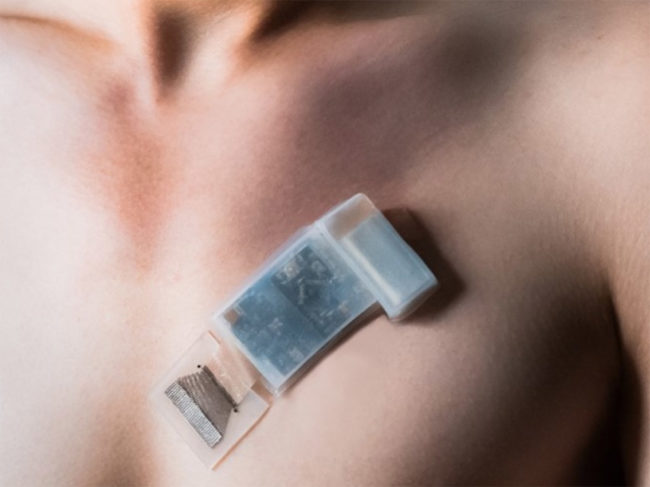 USoP device being worn on chest