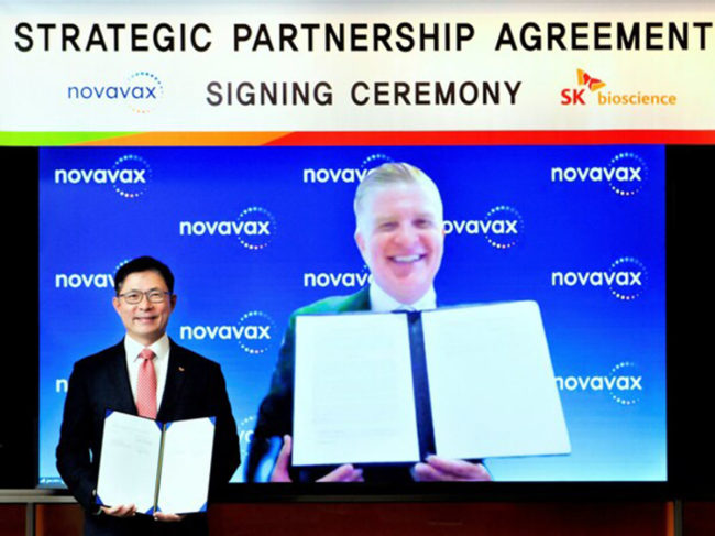 SK Biocience-Novavax signing agreement