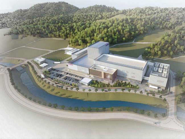 Rendering of Milliporesigma's new bioprocessing production center in Daejeon, South Korea