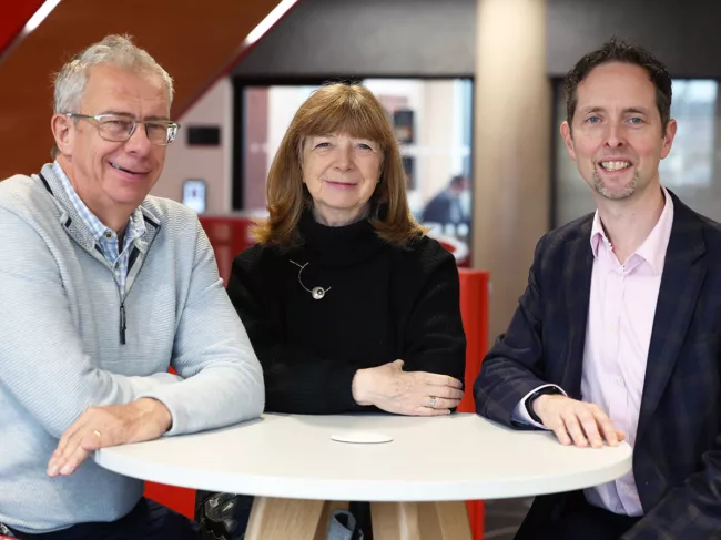 Draig founders, left to right: John Atack, Ruth McKernan and Simon Shaw