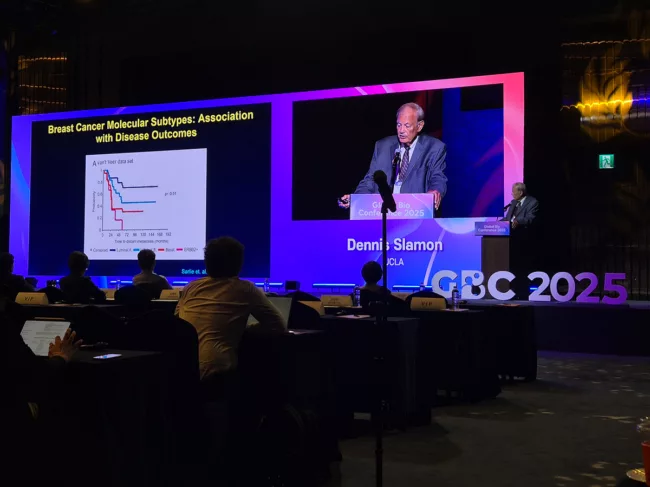 Dennis-Slamon speaks at GBC 25