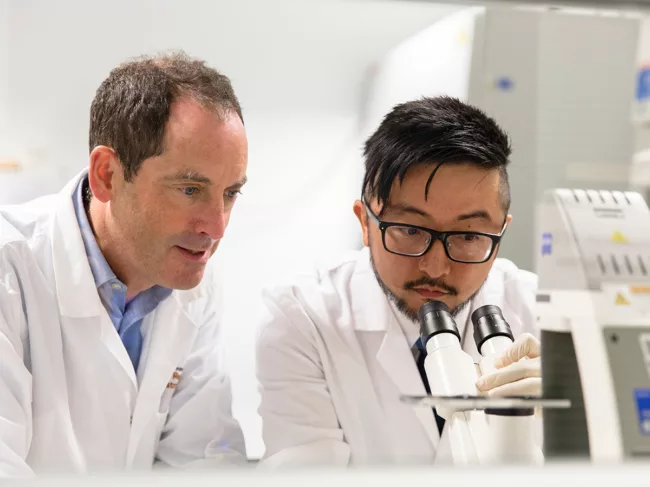 Mirugen co-founders Keith Martin (L) and Raymond Wong (R)