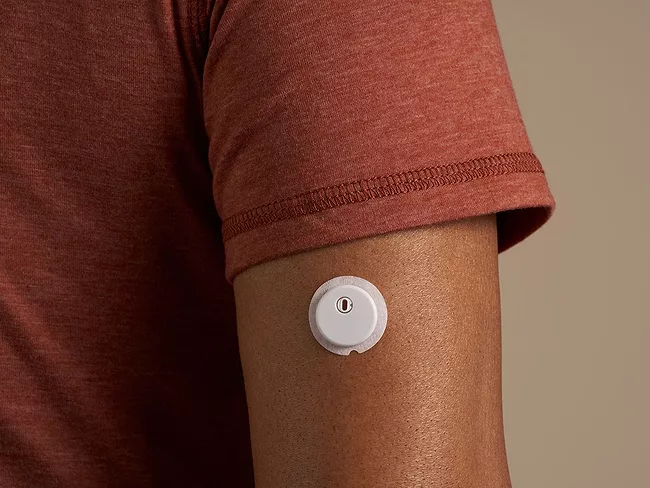 Abbott Libre Duo sensor on patient
