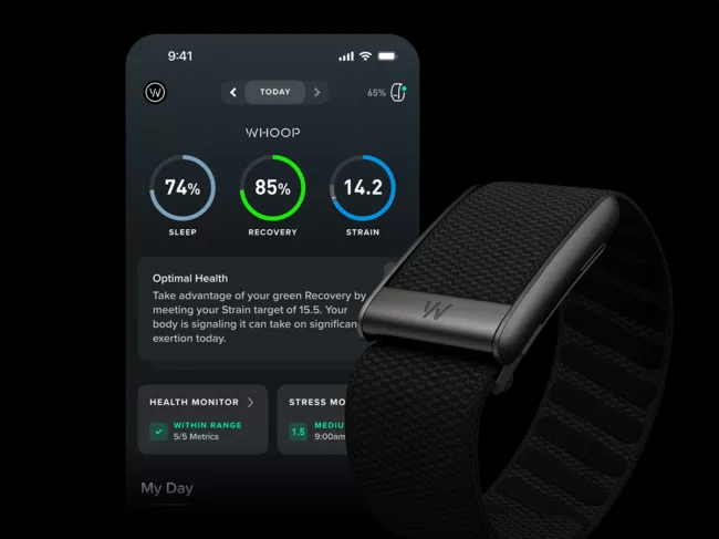 Whoop health and fitness band