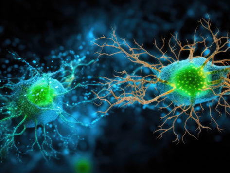 AI-generated image of astrocytes