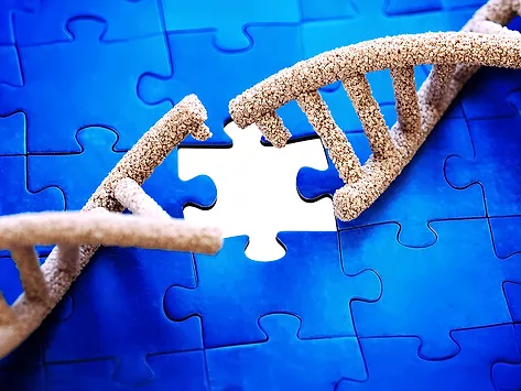 Genetic mutation illustration