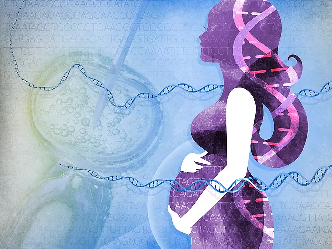 Genetic link to infertility concept art.