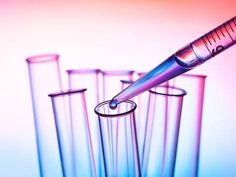 Photo of pipette with test tube