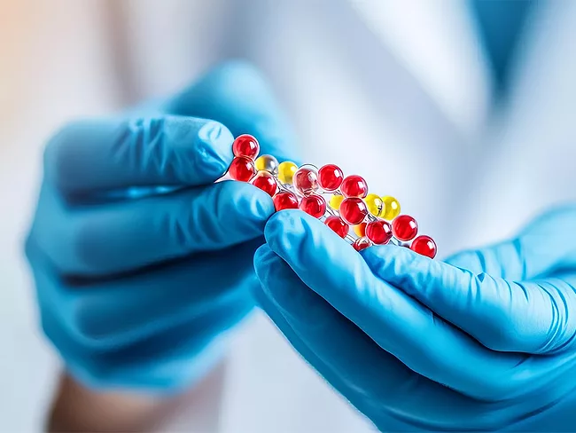 AI generated image for researcher developing antisense oligonucleotides