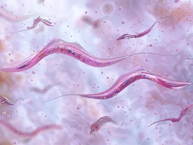 Illustration of Trypanosoma brucei