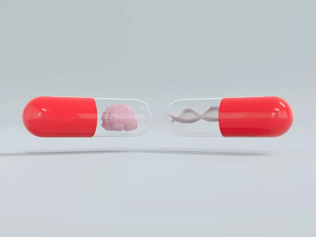 Concept art for gene-therapy treatment for brain