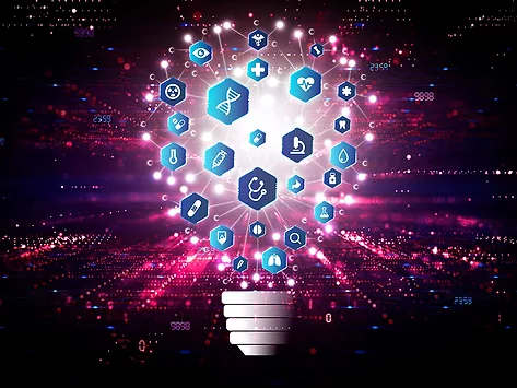 Ai biotech research concept