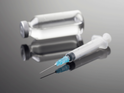 Clinical trial syringe and vial