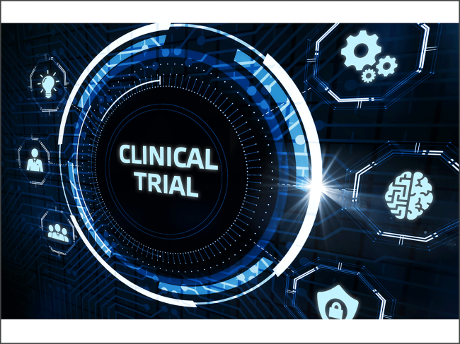 Clinical trial virtual display
