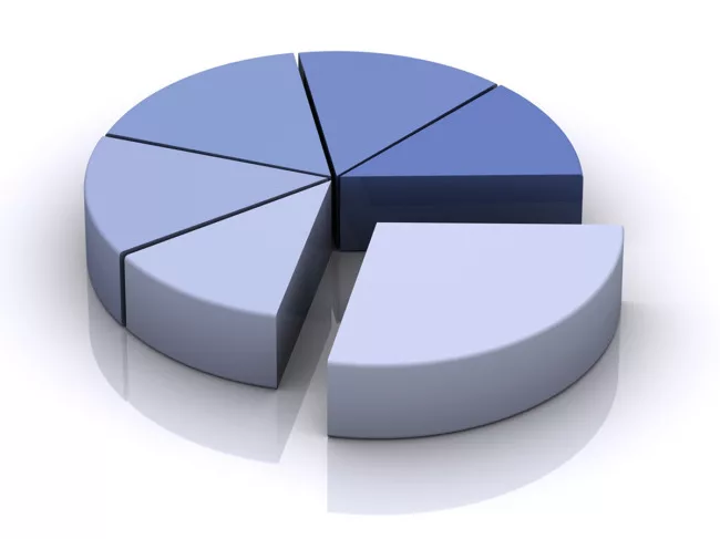 Purple pie chart 