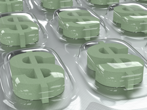 Drug prices blister pack