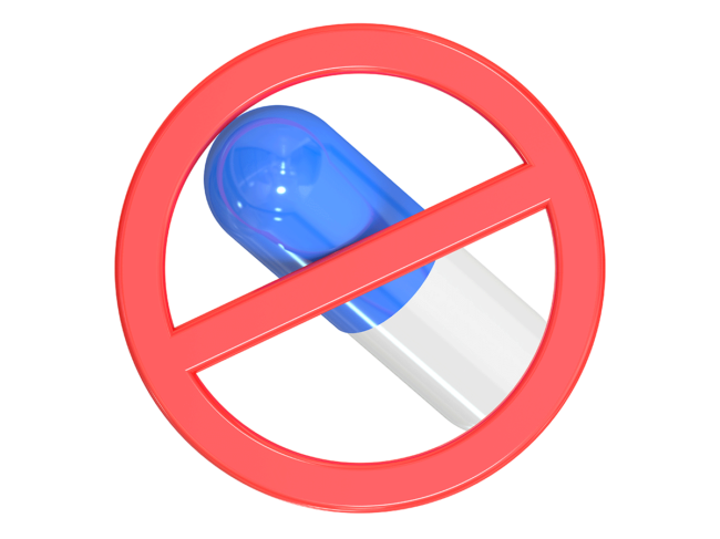 Pill, forbidden symbol