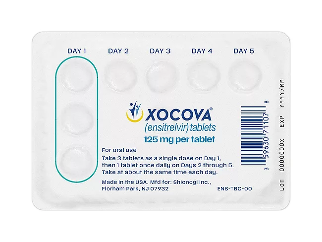 Xocova blister pack