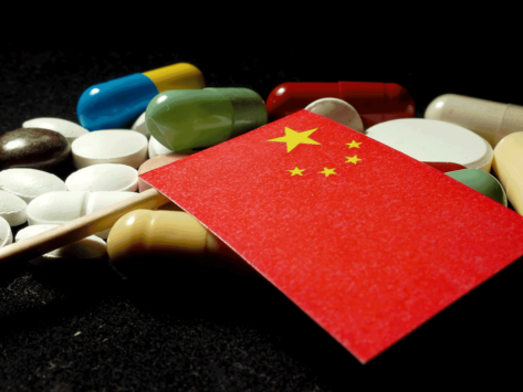 China flag pills