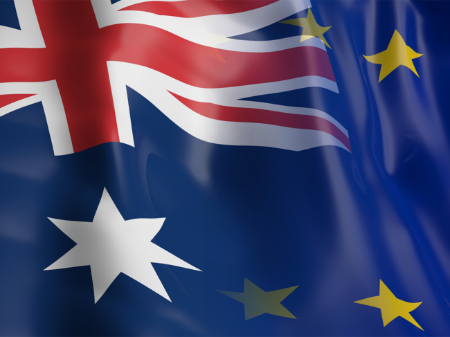 Australian-EU-flags
