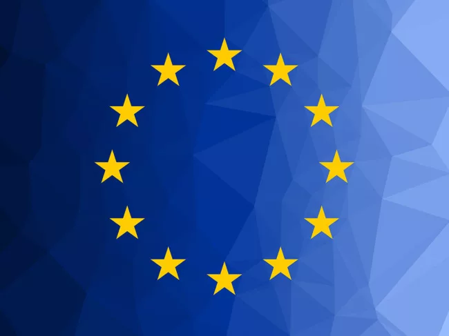 Diamond cut, ombre EU flag