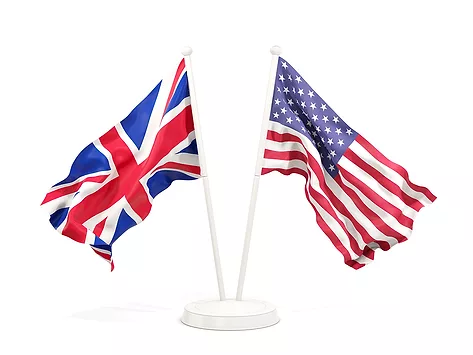 Uk usa flags
