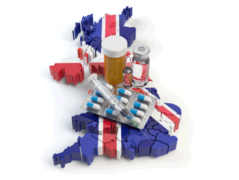 UK map and pharmaceuticals