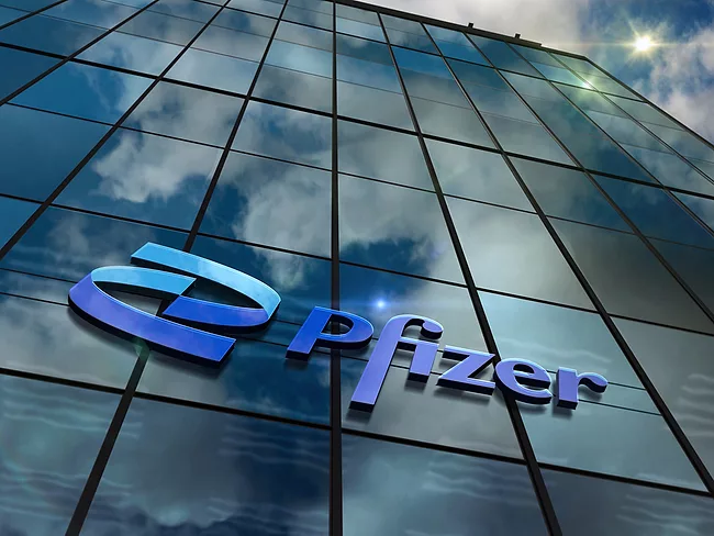 Pfizer Inc. signage