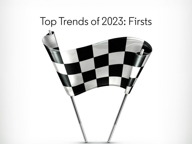Top Trends Firsts, finish line flag