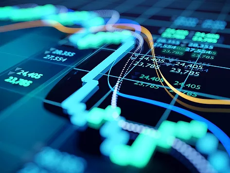 Digital stock chart