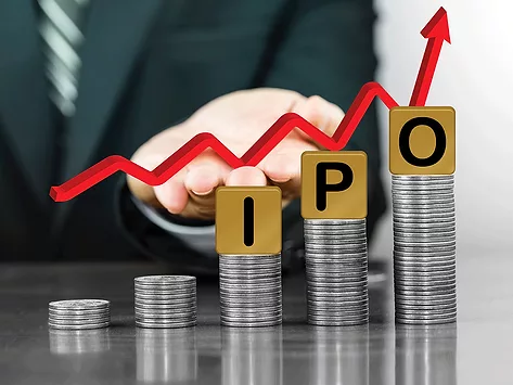 Financing ipo up arrow stock