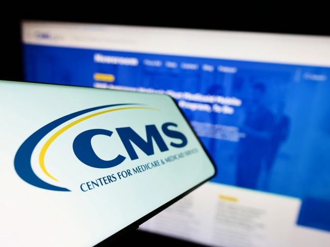 CMS logo and website
